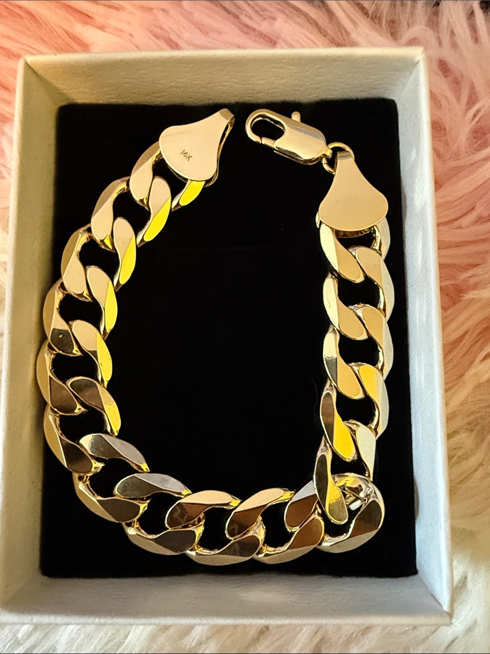 Gold Cuban Link Bracelet